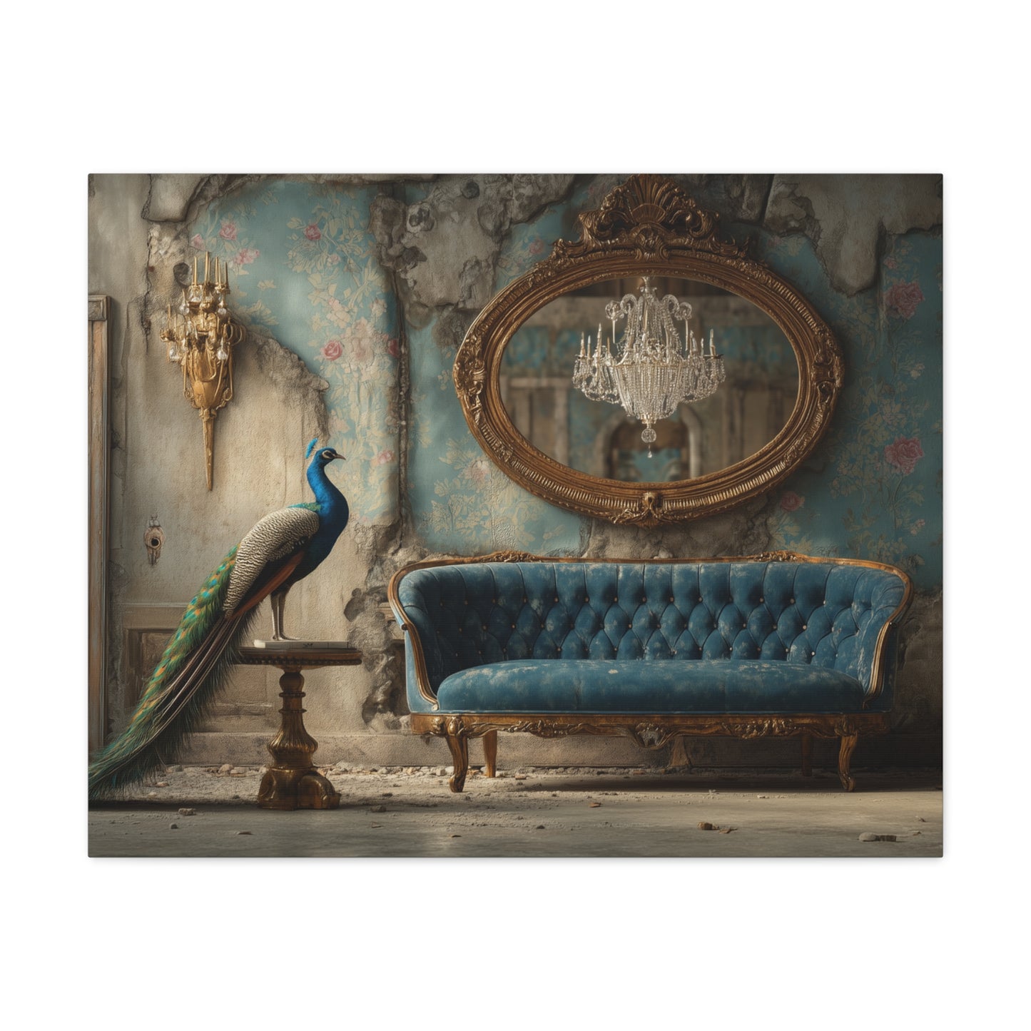 Peacock in a Salons and Oranges