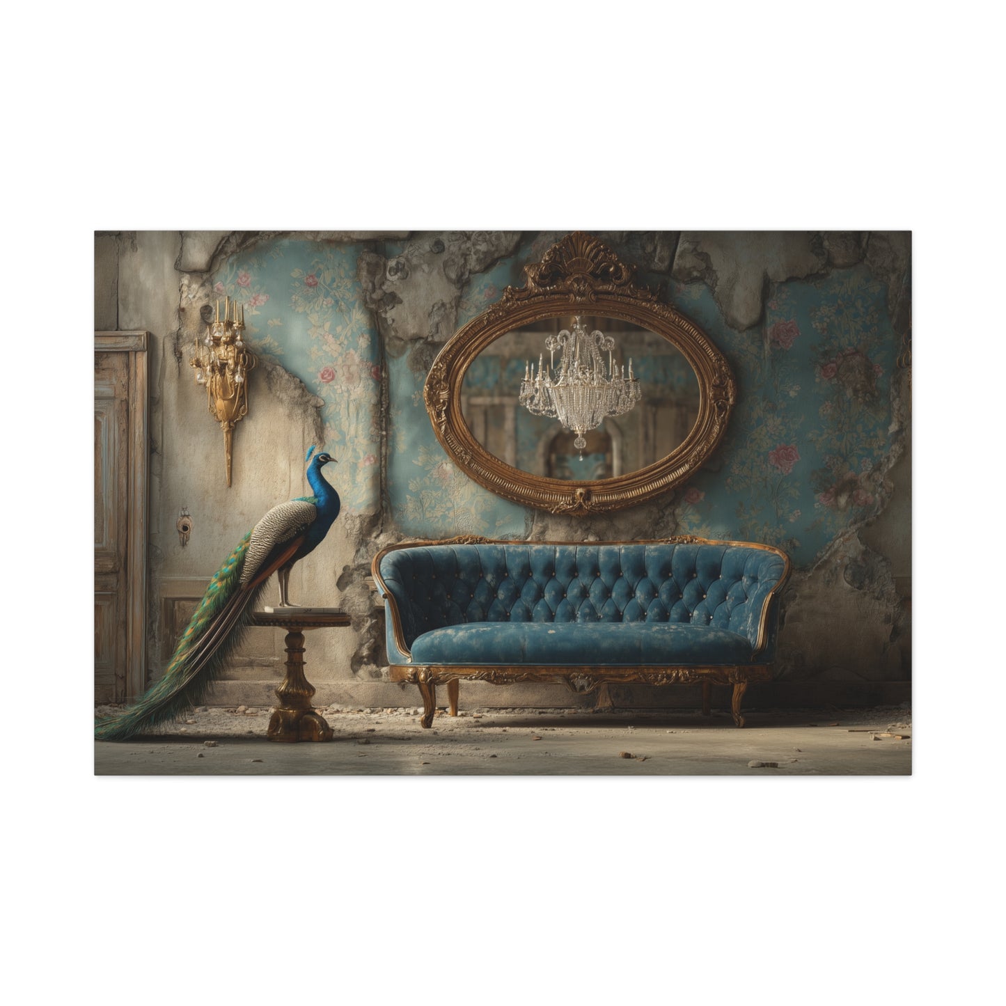 Peacock in a Salons and Oranges