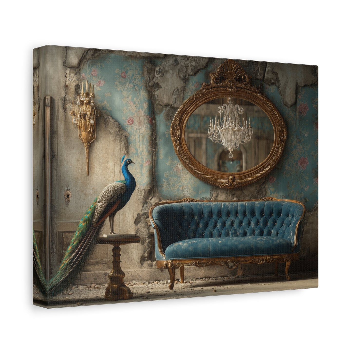 Peacock in a Salons and Oranges
