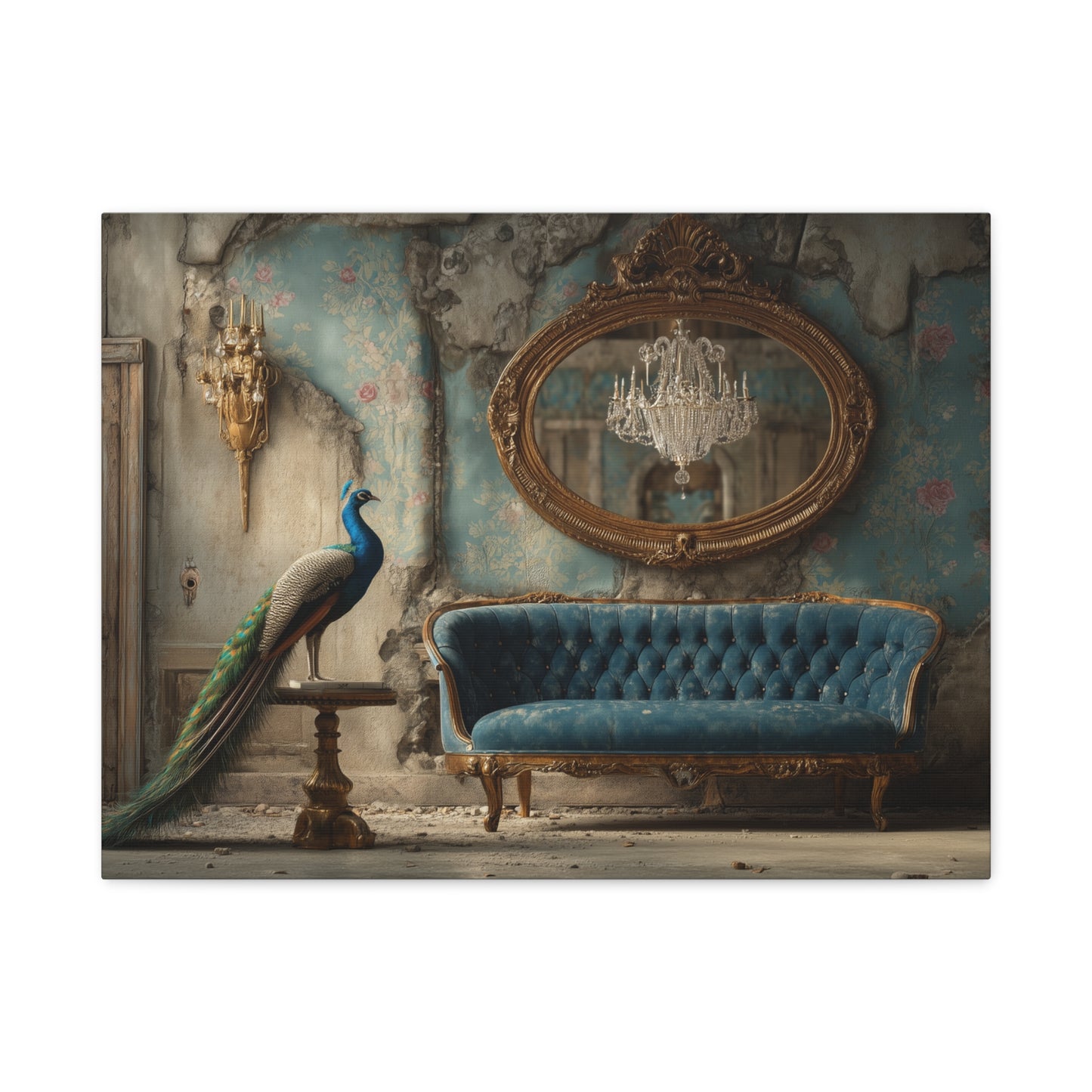 Peacock in a Salons and Oranges