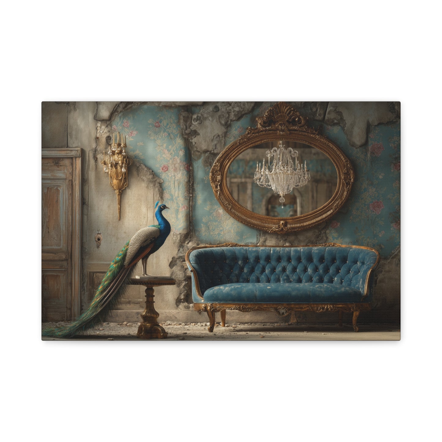 Peacock Salon, Canvas Art