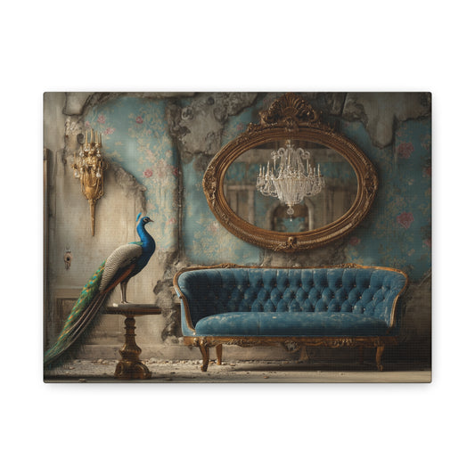Peacock Salon, Canvas Art