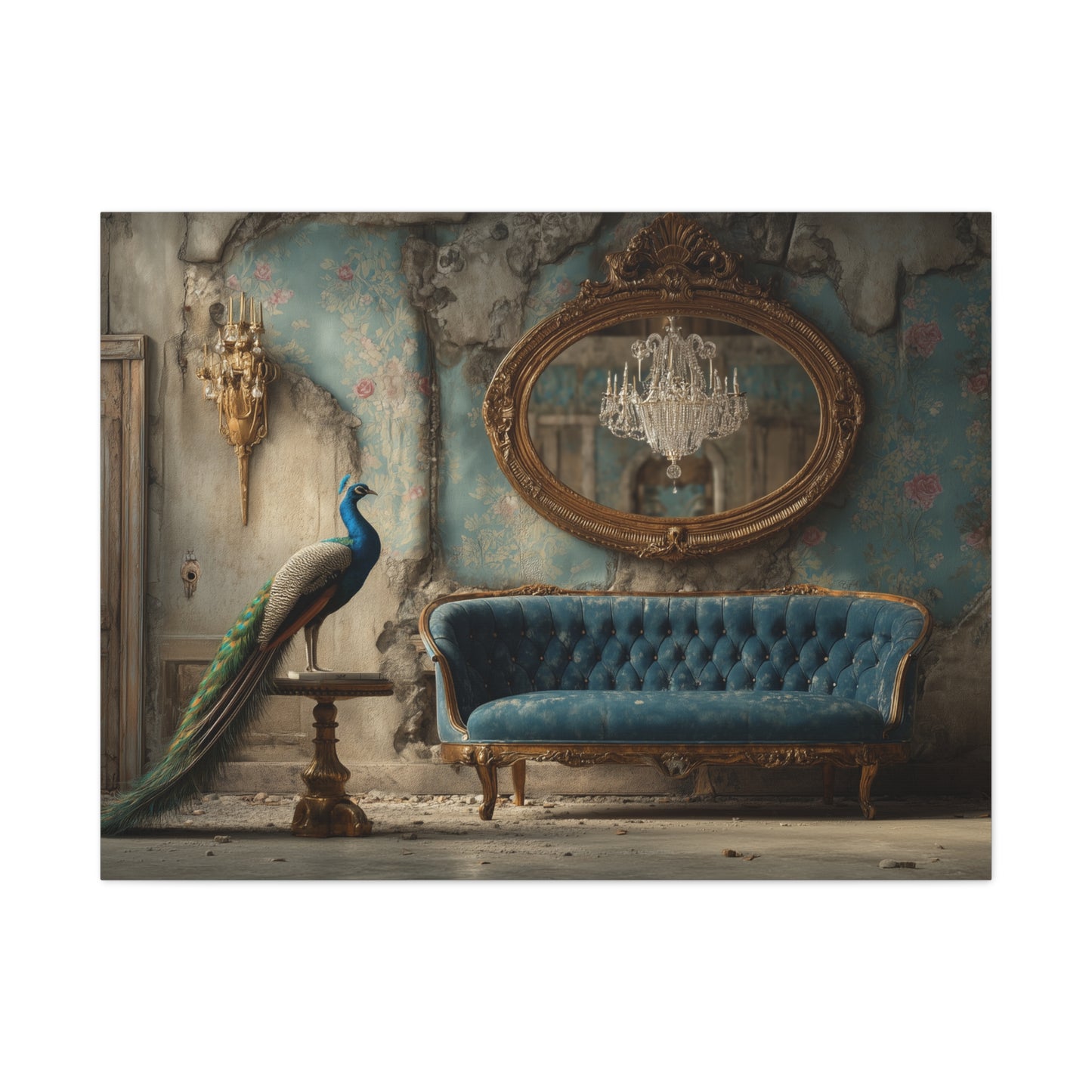 Peacock Salon, Canvas Art