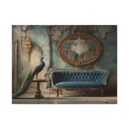 Peacock in a Salons and Oranges